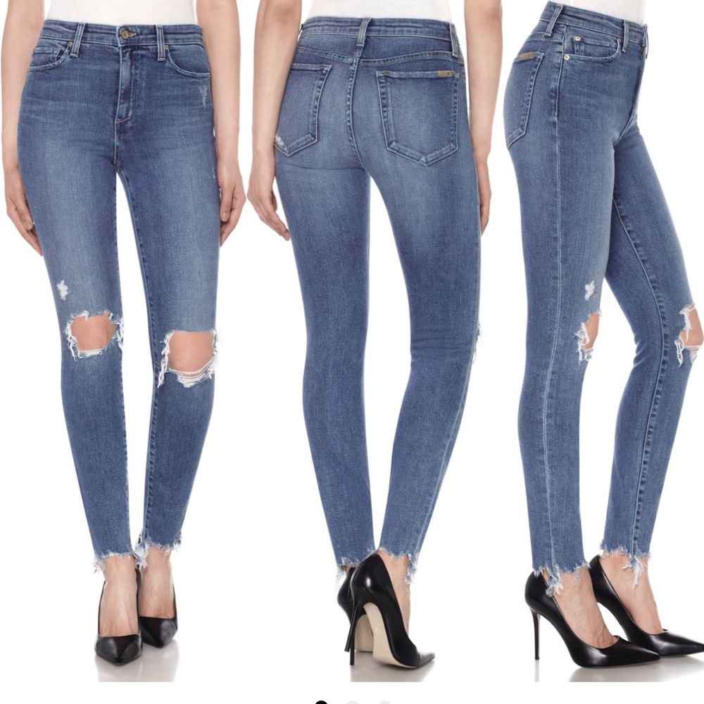 Joe’s Charlie Ankle Distressed Skinny Jeans